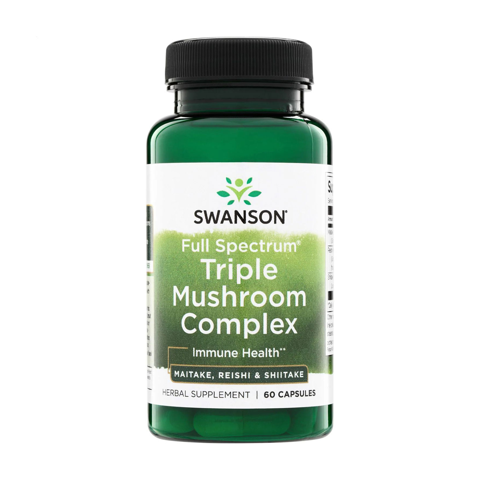 Потрійний грибний комплекс Swanson Triple Mushroom Complex, 60 капсул